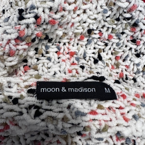 Moon & Madison Women’s Speckled Open Front Chunky Knit Cardigan Size M - Picture 8 of 8